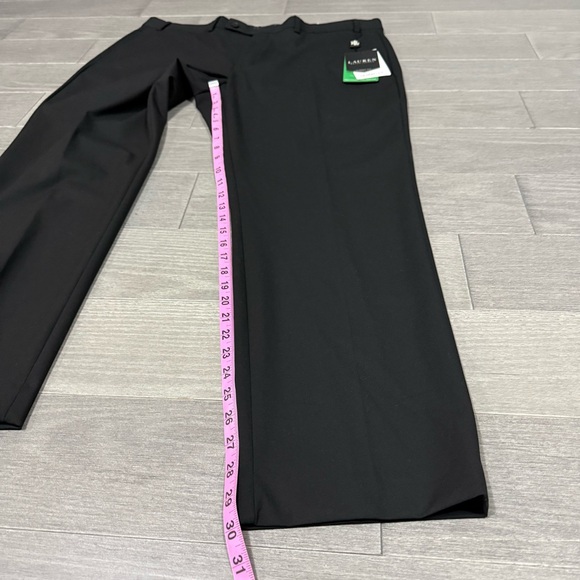 NWT Lauren Ralph Lauren Norton Ultraflex Flat Front Dress Pant Black 40 x 30 - Picture 13 of 14